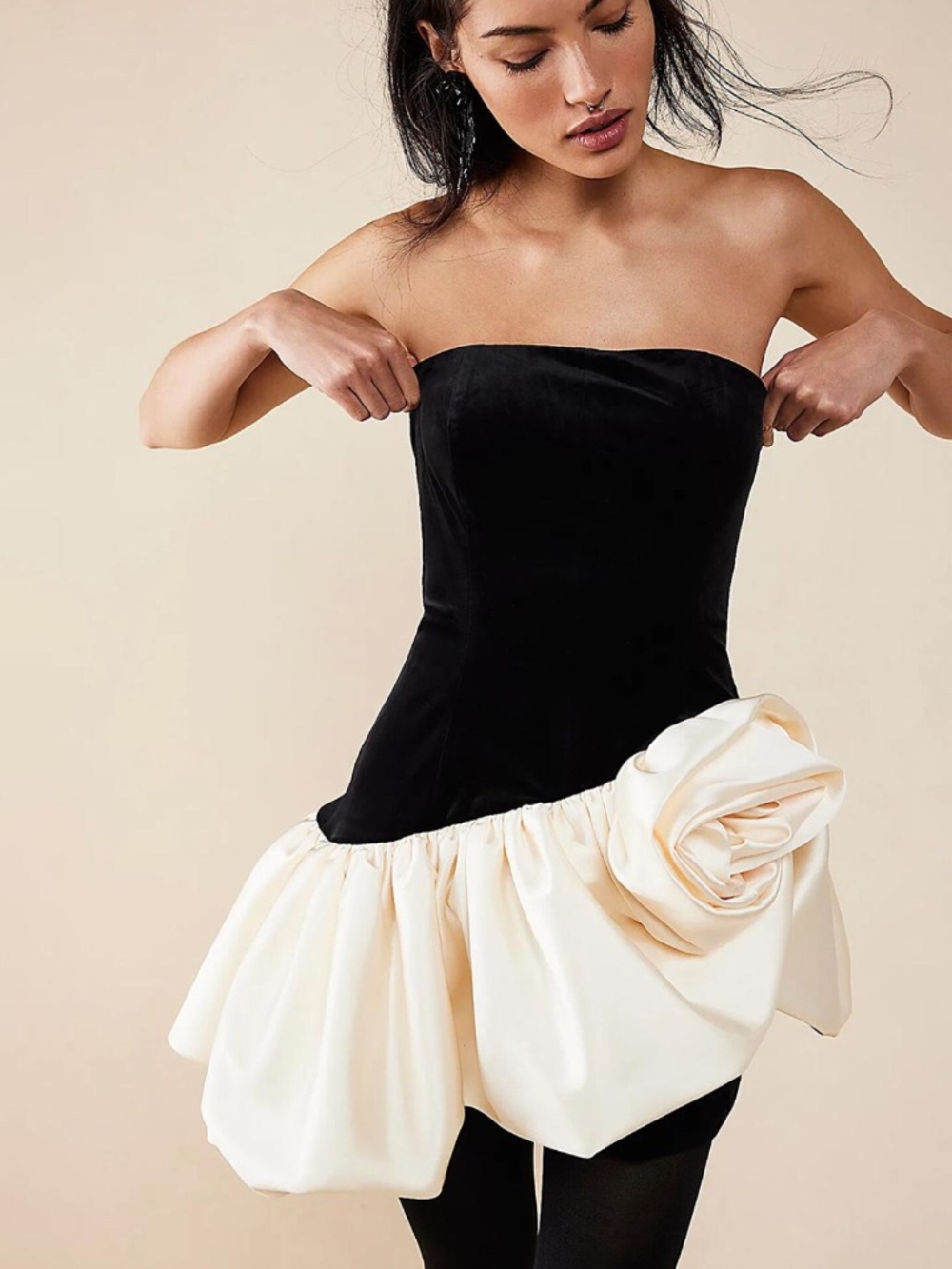 RONNY KOBO Blade Strapless Dress